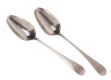 PAIR OF CORK SILVER SPOONS at Ross's Online Art Auctions
