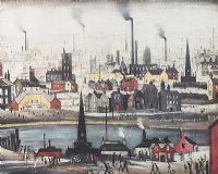 NORTHERN INDUSTRIAL SCENE by Laurence Stephen Lowry RA at Ross's Online Art Auctions