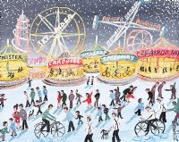 WINTER FAIRGROUND by John Ormsby at Ross's Online Art Auctions