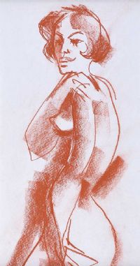 FEMALE STUDY by Colin Middleton RHA RUA at Ross's Online Art Auctions