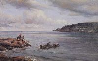 RED BAY, COUNTY ANTRIM by Charles McAuley at Ross's Online Art Auctions