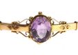VICTORIAN 9CT GOLD BANGLE SET WITH AMETHYST at Ross's Online Art Auctions