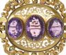 VICTORIAN 14CT GOLD BROOCH SET WITH AMETHYST at Ross's Online Art Auctions