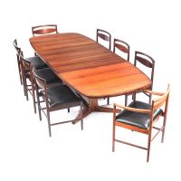DANISH ROSEWOOD DINING ROOM SUITE at Ross's Online Art Auctions