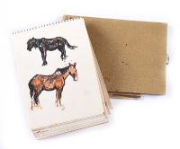 TWO SKETCH BOOKS by Anne Primrose Jury HRUA at Ross's Online Art Auctions
