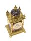 BRASS AND CLOISONNE CLOCK at Ross's Online Art Auctions