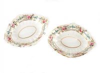 PAIR OF DERBY OVAL DISHES at Ross's Online Art Auctions