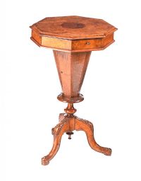 WALNUT SEWING TABLE at Ross's Online Art Auctions