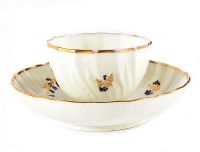 DERBY TEA BOWL AND SAUCER at Ross's Online Art Auctions