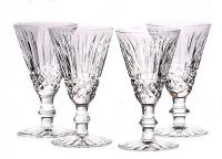SET OF FOUR WATERFORD SHERRY GLASSES at Ross's Online Art Auctions