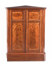 EDWARDIAN INLAID CORNER CABINET at Ross's Online Art Auctions