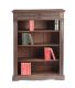 CARVED OAK OPEN BOOKCASE at Ross's Online Art Auctions