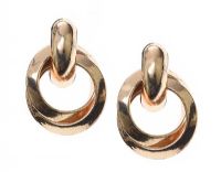 GOLD-TONE EARRINGS at Ross's Online Art Auctions