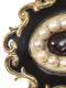 VICTORIAN GOLD ENAMEL, CULTURED PEARL AND GARNET BROOCH at Ross's Online Art Auctions