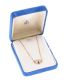 BIRKS 18CT GOLD SAPPHIRE AND DIAMOND PENDANT AND CHAIN at Ross's Online Art Auctions