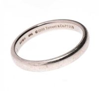 TIFFANY AND CO. PLATINUM BAND' at Ross's Online Art Auctions