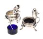 PAIR OF SILVER MUSTARDS at Ross's Online Art Auctions
