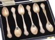 CASED SET OF SIX SILVER TEA SPOONS at Ross's Online Art Auctions