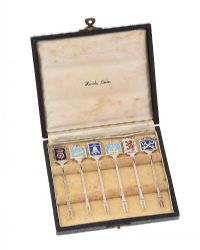 CASED SET OF COCKTAIL STICKS at Ross's Online Art Auctions