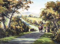 SUMMER MORNING NEAR CUSHENDALL by Charles McAuley at Ross's Online Art Auctions