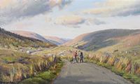 OLD FRIENDS, GLENDUN, GLENS OF ANTRIM by Charles McAuley at Ross's Online Art Auctions