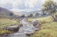 RIVER DALL, COUNTY ANTRIM by Charles McAuley at Ross's Online Art Auctions