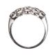 18CT WHITE GOLD AND DIAMOND FIVE STONE RING at Ross's Online Art Auctions