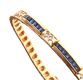 18CT GOLD SAPPHIRE AND DIAMOND BRACELET at Ross's Online Art Auctions