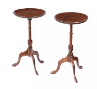 PAIR OF EDWARDIAN MAHOGANY WINE TABLES at Ross's Online Art Auctions