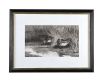 PAIR OF BLACK AND WHITE FRAMED ENGRAVINGS at Ross's Online Art Auctions