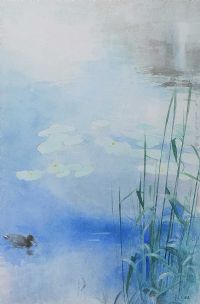 REEDS BY THE WATER'S EDGE by Tom Carr HRHA HRUA at Ross's Online Art Auctions