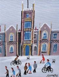 WINTER SNOW AT QUEEN'S by John Ormsby at Ross's Online Art Auctions