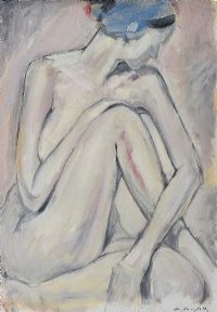 NUDE STUDY by Con Campbell at Ross's Online Art Auctions