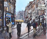 DUBLIN STREET by Holly Hanson at Ross's Online Art Auctions
