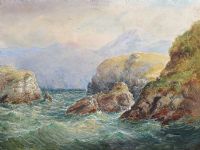 IN THE COVE OF DIRK, ACHILL ISLAND by Alexander Williams RHA at Ross's Online Art Auctions