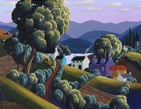 PATH TO THE VILLAGE by George Callaghan at Ross's Online Art Auctions