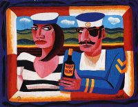 SAILORS WITH NAVY RUM by Graham Knuttel at Ross's Online Art Auctions