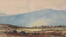 THE MOURNE MOUNTAINS NEAR DUNDRUM by Rowland Hill RUA at Ross's Online Art Auctions