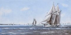 SAILING, BELFAST by David Gilchrist at Ross's Online Art Auctions