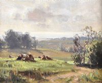 MORNING NEAR KILLYLEAGH, COUNTY DOWN by Frank McKelvey RHA RUA at Ross's Online Art Auctions