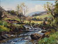 RIVER IN THE GLENS by Charles McAuley at Ross's Online Art Auctions