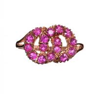 9CT ROSE GOLD RING SET WITH RUBY at Ross's Online Art Auctions