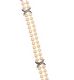 18CT GOLD PEARL AND DIAMOND BRACELET WITH FITTED BOX at Ross's Online Art Auctions