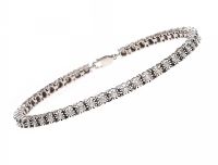 9CT WHITE GOLD AND DIAMOND  BRACELET at Ross's Online Art Auctions