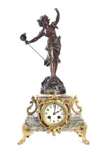 FRENCH MARBLE CLOCK at Ross's Online Art Auctions