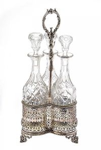 CUT GLASS DECANTER SET at Ross's Online Art Auctions