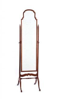 MAHOGANY CHEVAL MIRROR at Ross's Online Art Auctions