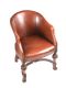 LEATHER TUB CHAIR at Ross's Online Art Auctions