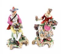 PAIR OF CHELSEA FIGURES at Ross's Online Art Auctions