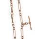 9CT ROSE-GOLD FANCY-LINK 'T-BAR' CHAIN at Ross's Online Art Auctions